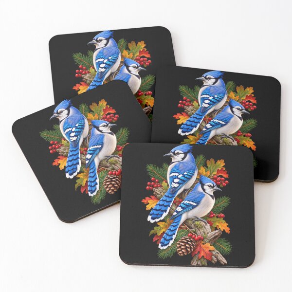 Item preview, Pair of Blue Jays Perched Together designed and sold by RockitBaby.