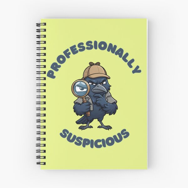 Item preview, Professionally Suspicious Detective Crow designed and sold by ZeroContextArt.
