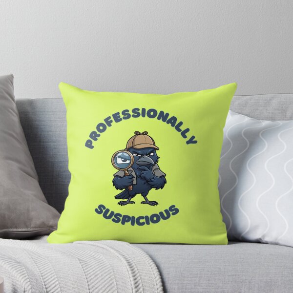 Item preview, Professionally Suspicious Detective Crow designed and sold by ZeroContextArt.