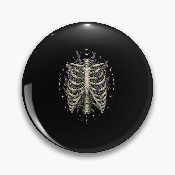 Item preview, Botanical Ribcage with Lavender and Stars designed and sold by anapldv.