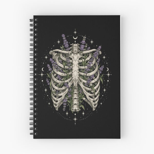 Item preview, Botanical Ribcage with Lavender and Stars designed and sold by anapldv.