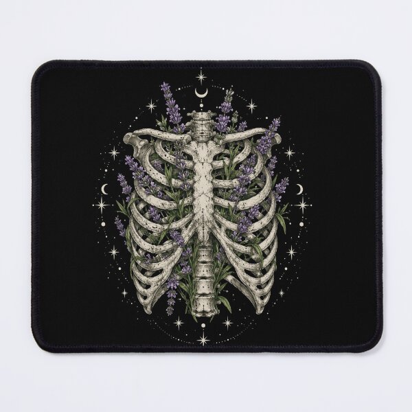 Item preview, Botanical Ribcage with Lavender and Stars designed and sold by anapldv.