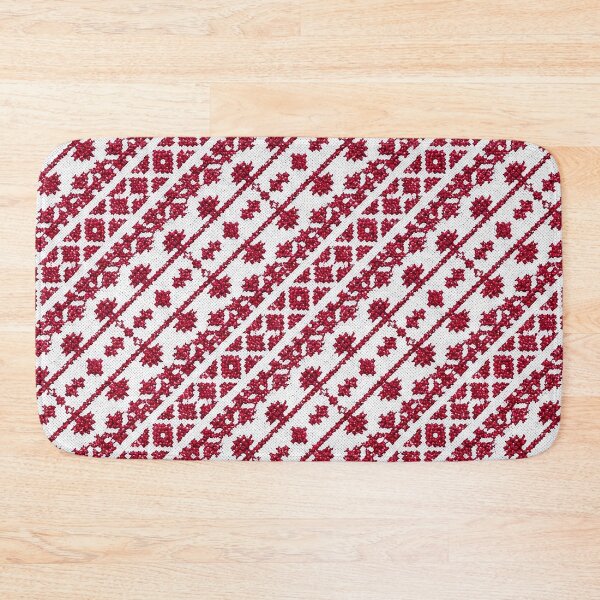 Item preview, Palestinian Embroidery Floral Geometric Folk Pattern designed and sold by BrainCurves.