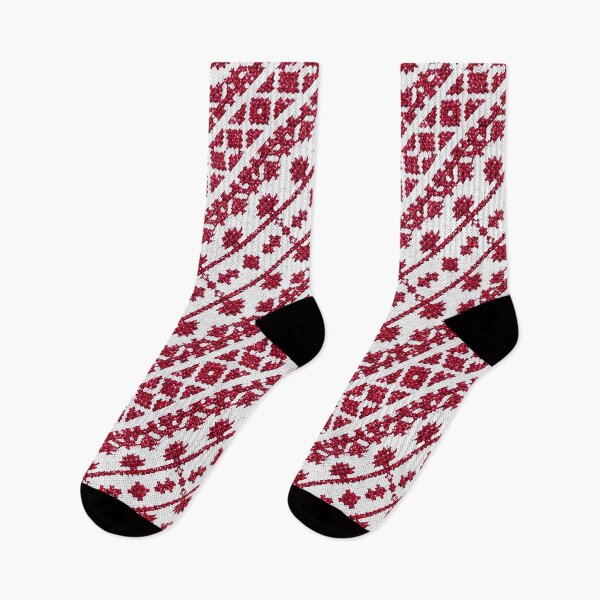 Item preview, Palestinian Embroidery Floral Geometric Folk Pattern designed and sold by BrainCurves.