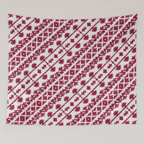 Item preview, Palestinian Embroidery Floral Geometric Folk Pattern designed and sold by BrainCurves.