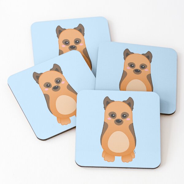 Item preview, Cute Baby German Shepherd Dog - Kawaii Chibi illustration designed and sold by Agamaji.
