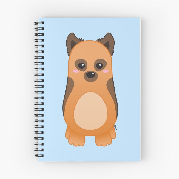 Item preview, Cute Baby German Shepherd Dog - Kawaii Chibi illustration designed and sold by Agamaji.