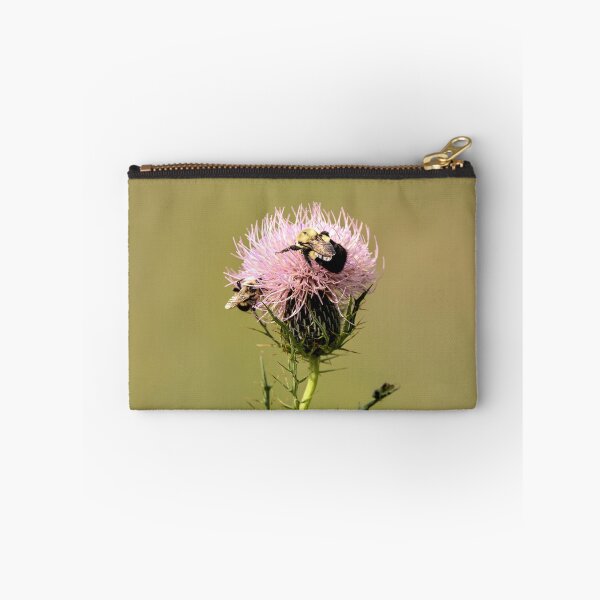 Item preview, Bumblebees on bull thistle flower designed and sold by KRFNatureGifts.