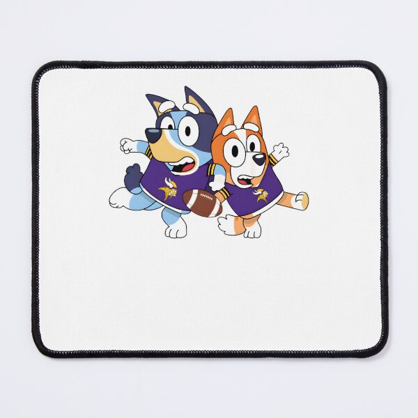 Item preview, Bluey & Bingo Vikings Football designed and sold by Kleinpixel.