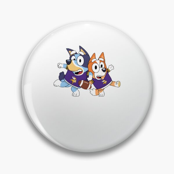 Item preview, Bluey & Bingo Vikings Football designed and sold by Kleinpixel.