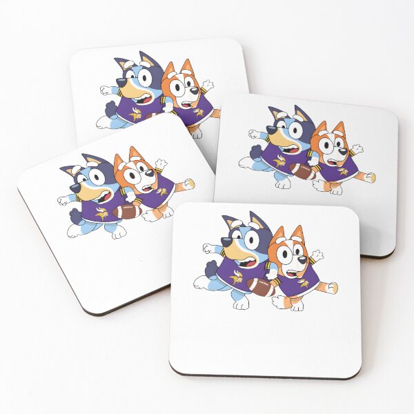 Item preview, Bluey & Bingo Vikings Football designed and sold by Kleinpixel.