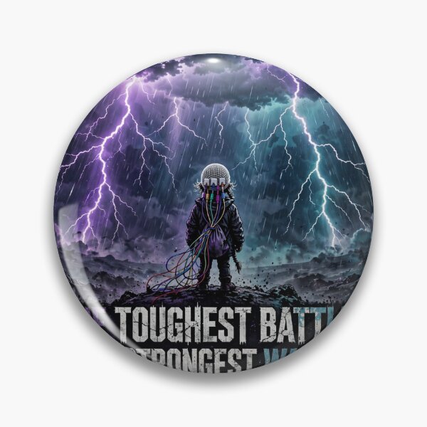 Item preview, Toughest Battles Strongest Warriors — Epilepsy Sticker designed and sold by MommaWarrior18.