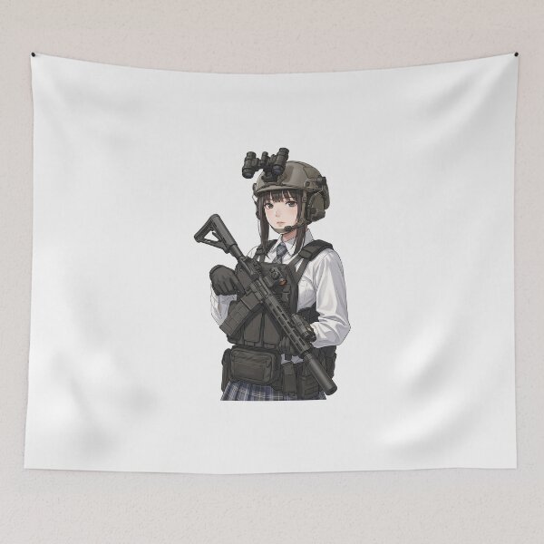 Item preview, Tactical School Girl - Anime Special Ops designed and sold by RAWLIFEGRAPHIC.