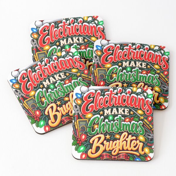 Item preview, Electricians Make Christmas Brighter Electrician Christmas designed and sold by 198tees.