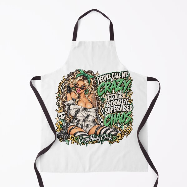 Item preview, People call me crazy I say it's poorly supervised chaos | Blonde Women's Pool Player Design designed and sold by Crazyhuskychick.
