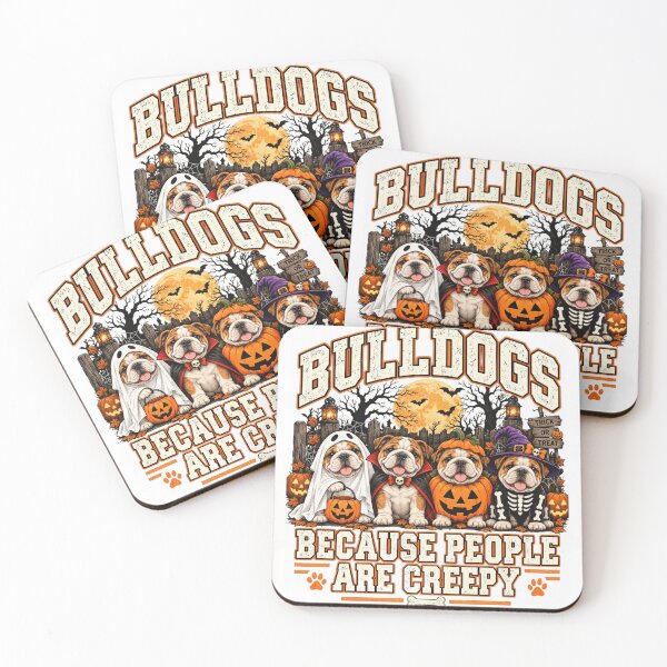 Item preview, Halloween Bulldogs Because People Are Creepy designed and sold by anapldv.