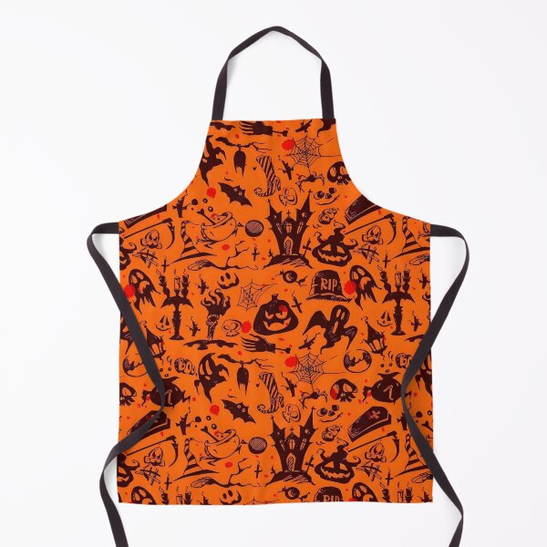Item preview, Vintage Spooky Halloween Doodles Seamless Pattern designed and sold by interdesigner.