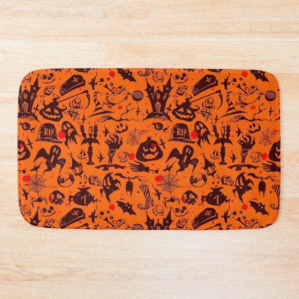 Item preview, Vintage Spooky Halloween Doodles Seamless Pattern designed and sold by interdesigner.