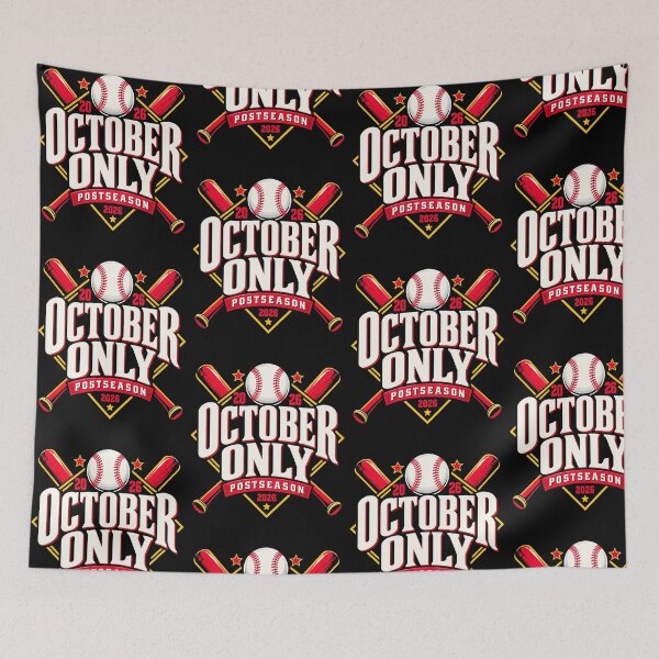 Item preview, October Only Postseason 2026 Baseball Playoffs Fan designed and sold by Mind-Drift.