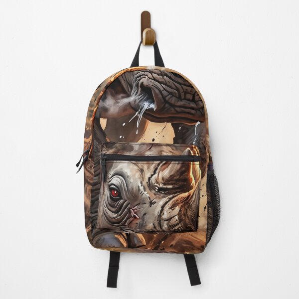 Item preview, Charging Rhino Running Across African Savanna designed and sold by Lucid Dream Pixel.
