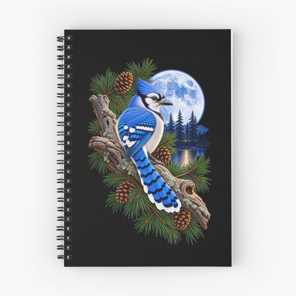 Item preview, Blue Jay Under Full Moon designed and sold by RockitBaby.