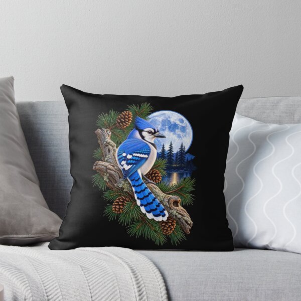 Item preview, Blue Jay Under Full Moon designed and sold by RockitBaby.