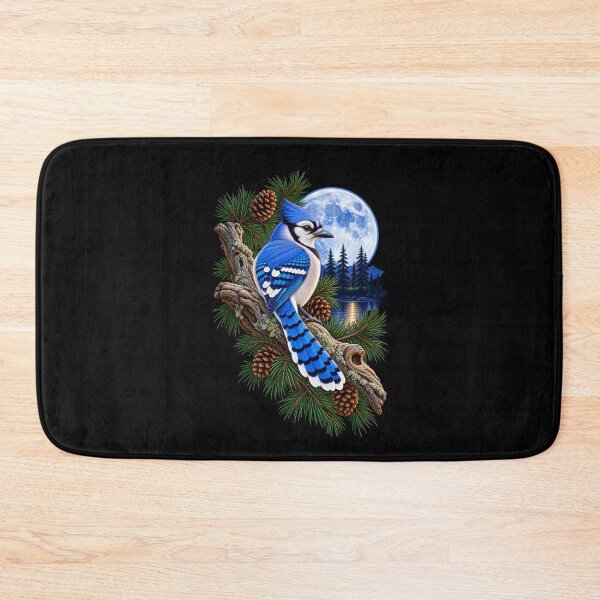 Item preview, Blue Jay Under Full Moon designed and sold by RockitBaby.