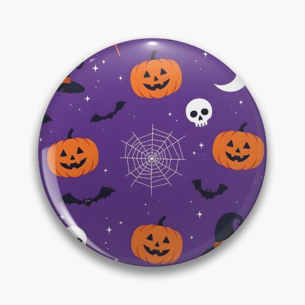 Item preview, Cute Halloween Seamless Pattern with Pumpkins, Bats, and Witch Hats designed and sold by interdesigner.