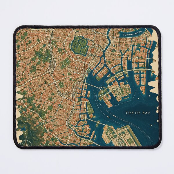 Item preview, Tokyo Minimalist City Map designed and sold by Furflix.