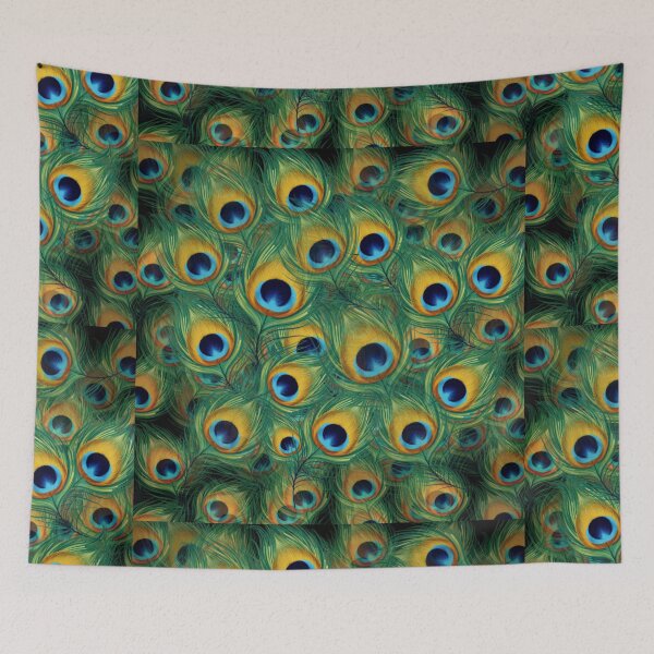 Item preview, Beautiful Vibrant Peacock Feather Pattern  designed and sold by Sakshiartwork.