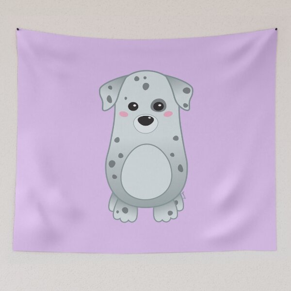 Item preview, Cute Pastel Baby Dalmatian dog- Kawaii Chibi illustration designed and sold by Agamaji.