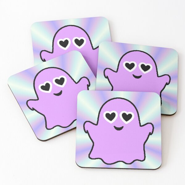 Item preview, Purple Ghost in Love Heart Eyes Kawaii Y2K Halloween designed and sold by AstronautMerch.