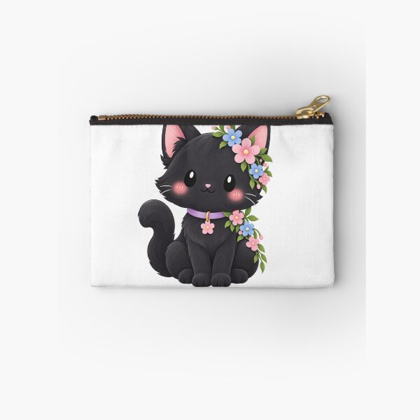 Item preview, Floral Black Cat | Pastel Floral Halloween designed and sold by narinzoon.