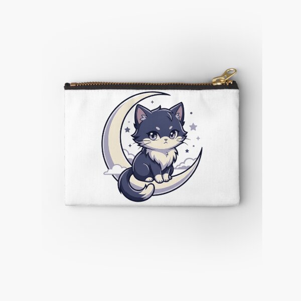 Item preview, Celestial Cat Moon Stars Magic Cute Anime Kitty  designed and sold by mood-draftsman.