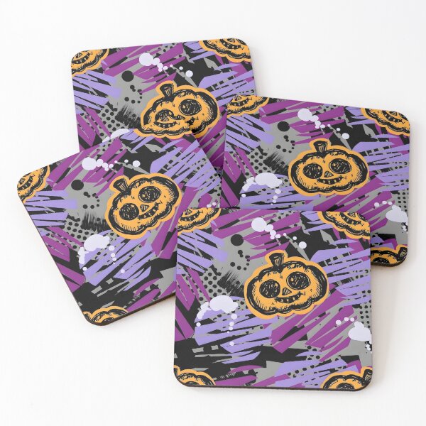 Item preview, Abstract Urban Graffiti Halloween Seamless Pattern with Pumpkins designed and sold by interdesigner.