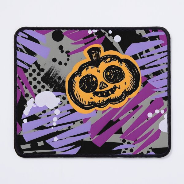 Item preview, Abstract Urban Graffiti Halloween Seamless Pattern with Pumpkins designed and sold by interdesigner.