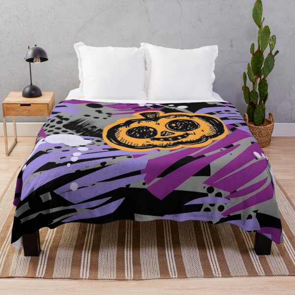 Item preview, Abstract Urban Graffiti Halloween Seamless Pattern with Pumpkins designed and sold by interdesigner.