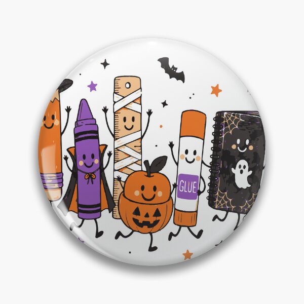 Item preview, Halloween School Supplies Cute Teacher Crayons designed and sold by CreativeBrains7.