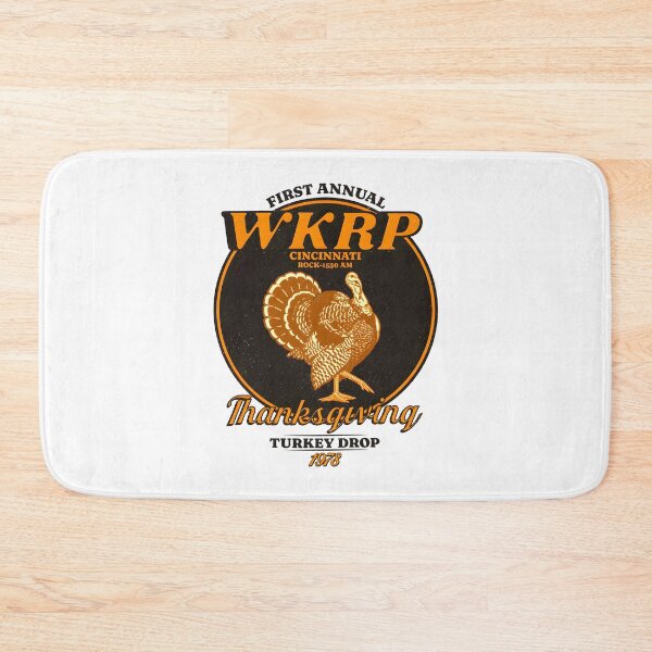 Item preview, WKRP Turkey Drop Thanksgiving Retro Radio Comedy designed and sold by Mind-Drift.