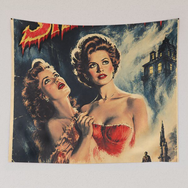 Item preview, house of shadow : vintage horror poster designed and sold by aliraweb.