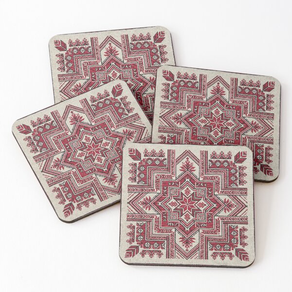 Item preview, Traditional Palestinian Embroidery Geometric Folk Design designed and sold by BrainCurves.