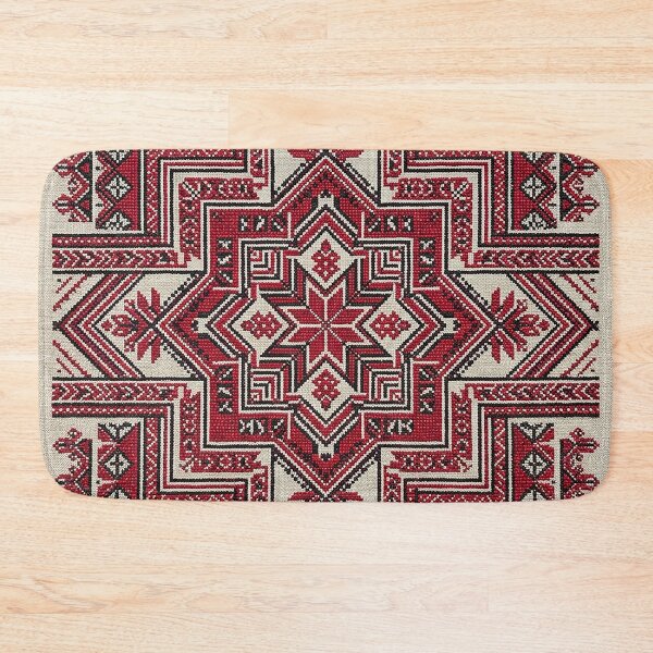 Item preview, Traditional Palestinian Embroidery Geometric Folk Design designed and sold by BrainCurves.