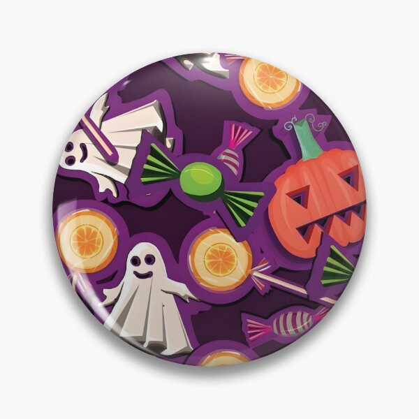 Item preview, Fun Halloween Seamless Pattern with Ghosts, Pumpkins, and Sweets designed and sold by interdesigner.