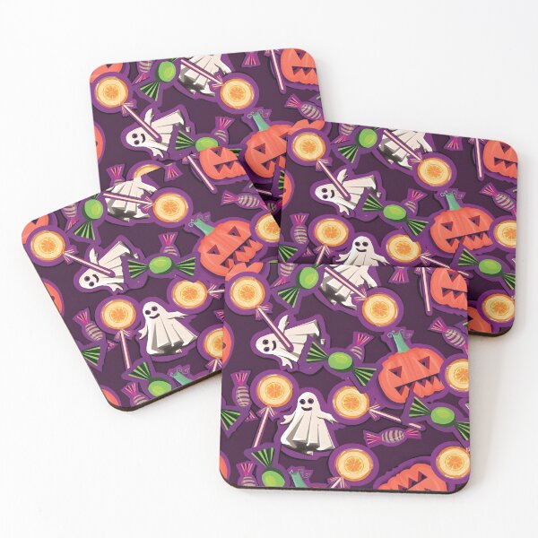 Item preview, Fun Halloween Seamless Pattern with Ghosts, Pumpkins, and Sweets designed and sold by interdesigner.