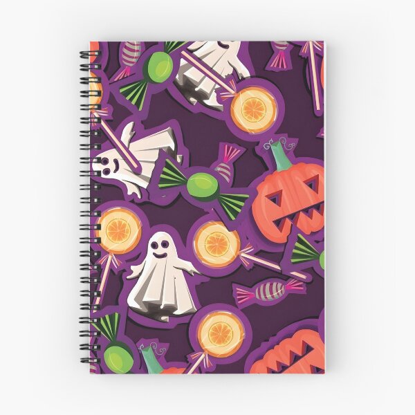Item preview, Fun Halloween Seamless Pattern with Ghosts, Pumpkins, and Sweets designed and sold by interdesigner.