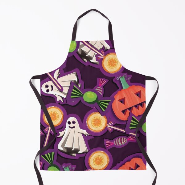 Item preview, Fun Halloween Seamless Pattern with Ghosts, Pumpkins, and Sweets designed and sold by interdesigner.