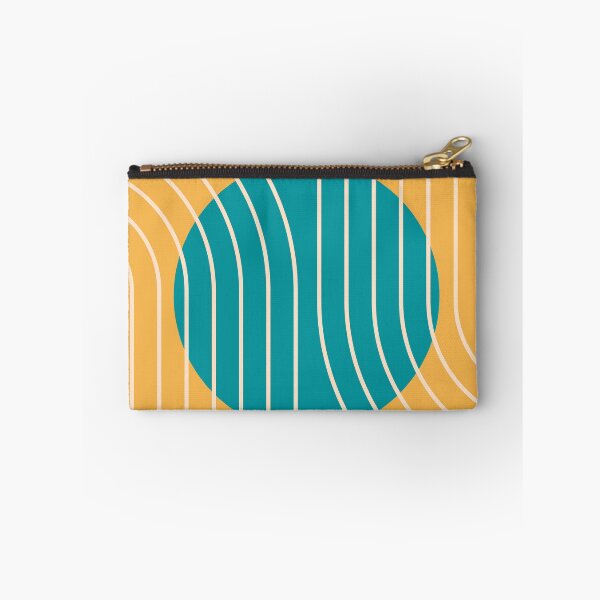Item preview, Mid Century Modern Abstract Geometric Teal and Mustard designed and sold by nineFlorals.