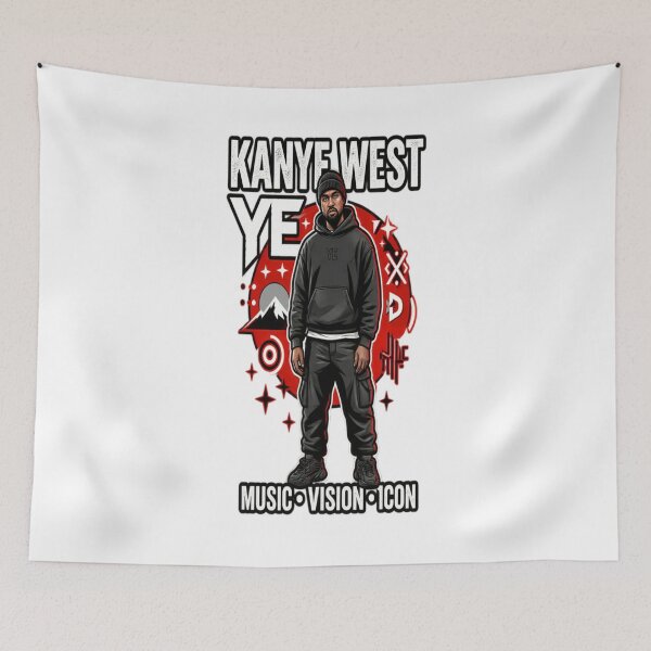 Item preview, Kanye West Music Vision Icon – Hip Hop Legend Streetwear Design designed and sold by CatLovers Studio.