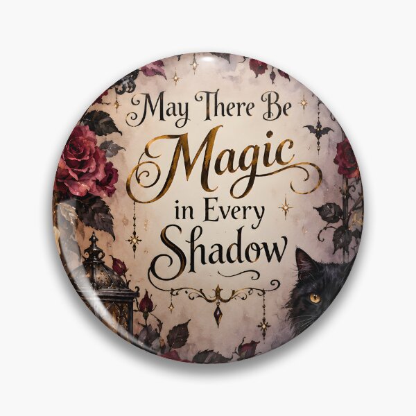 Item preview, May There Be Magic in Every Shadow – Gothic Raven, Black Cat & Moon designed and sold by blankTeeShirt.