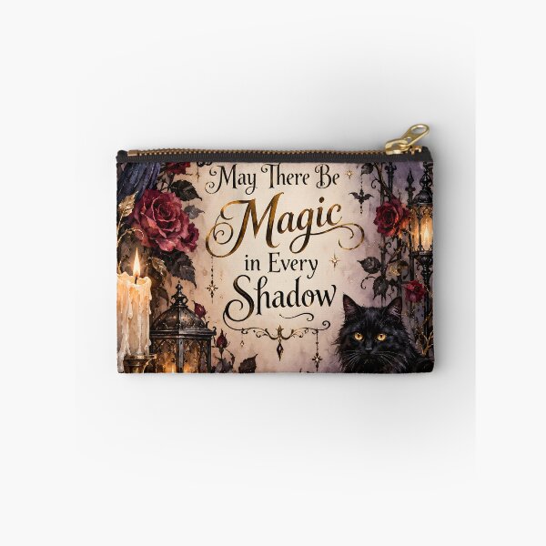 Item preview, May There Be Magic in Every Shadow – Gothic Raven, Black Cat & Moon designed and sold by blankTeeShirt.